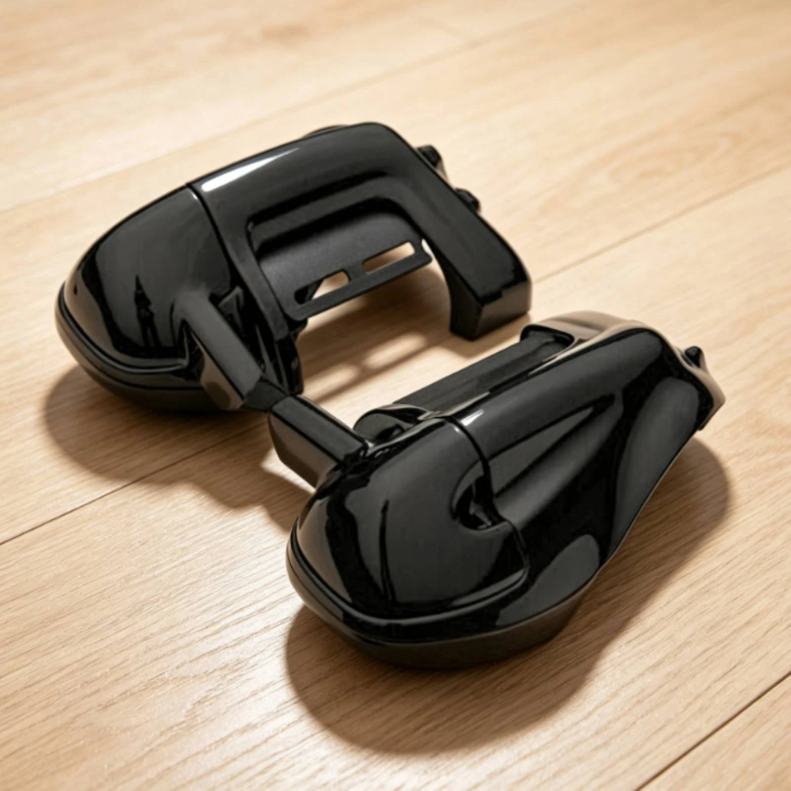 Motorcycle Lower Fairing with Speaker Pods Black Lower Fairing with Speaker Pods Glossy Molded for Touring Motorcycles