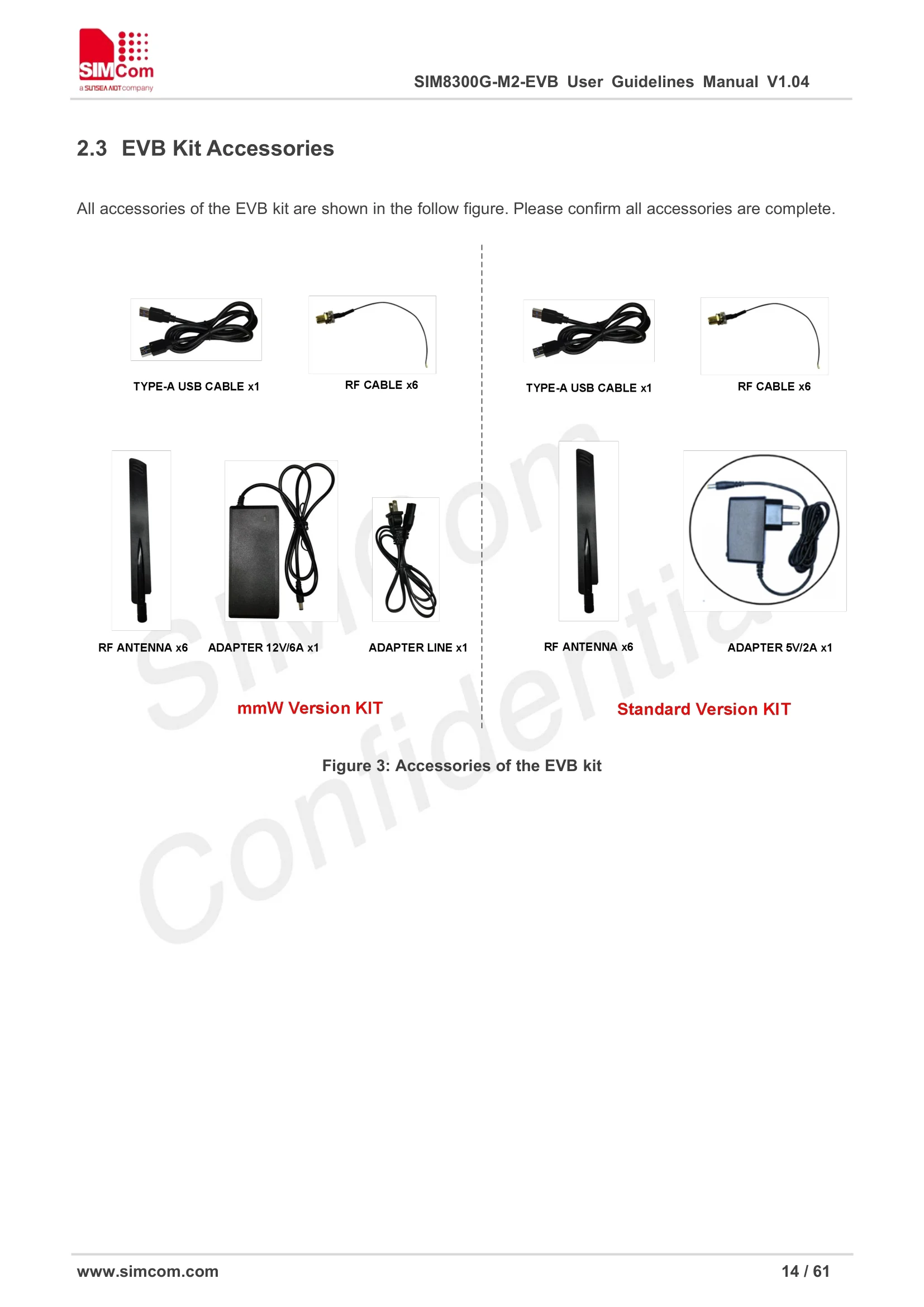 Kit scheda di sviluppo standard SIMCOM 5G Modulo M2 8200/8202/8260/8262 Applicabile