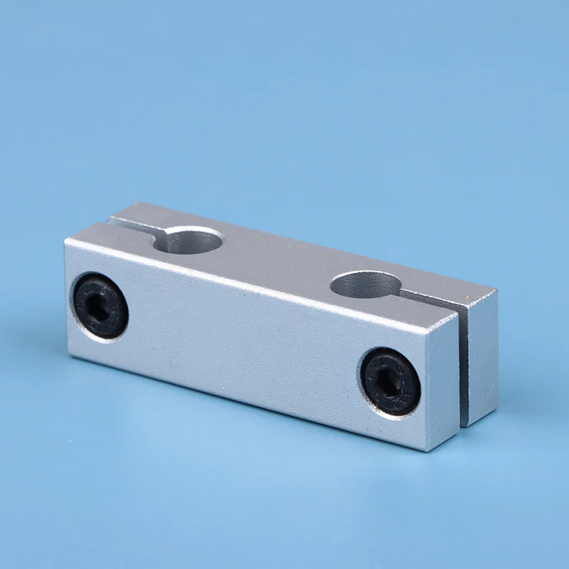

6MM 8MM Aluminum Alloy Pillar Parallel Clamp With The Same Diameter Optical Axis Fixing Steel Pipe Round Frame Connector