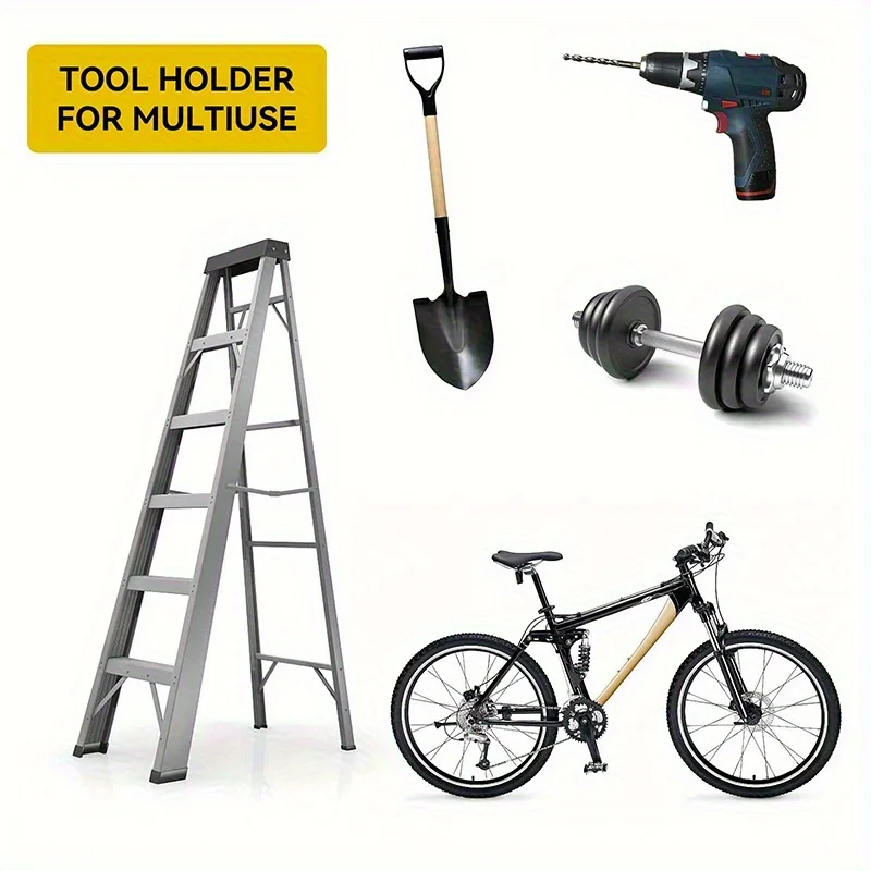 

Настенный держатель для садовых инструментов: триммера, кустореза, газонокосилки, для гаража и сада