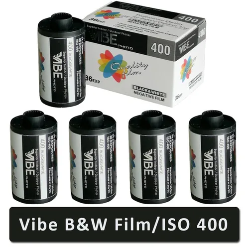 VIBE 400-rollo de película negativa para cámara Kodak, película en blanco y negro, ISO 400, 35mm, 135, 36EXP, 1 rollo/2 rollos/3 rollos/5 rollos, fecha de caducidad 3,2026