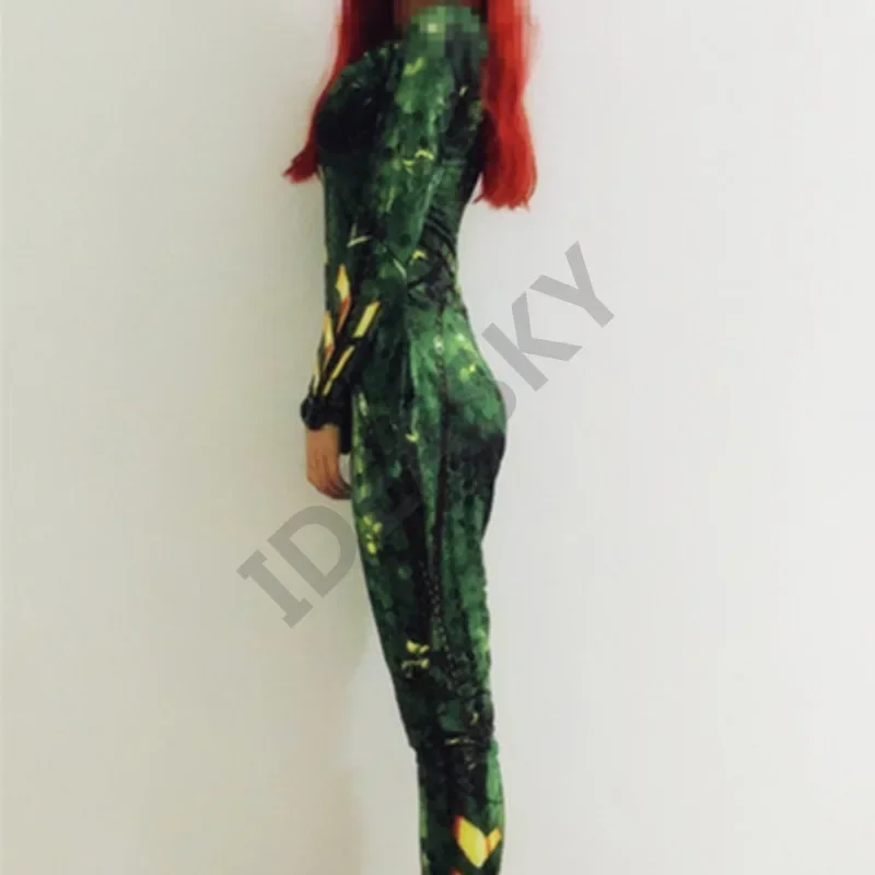 Traje de cosplay de película de Carnaval de Halloween para mujer, mono de cosplay de aquaman y mera, peluca de superhéroe, mono Zentai, monos para adultos