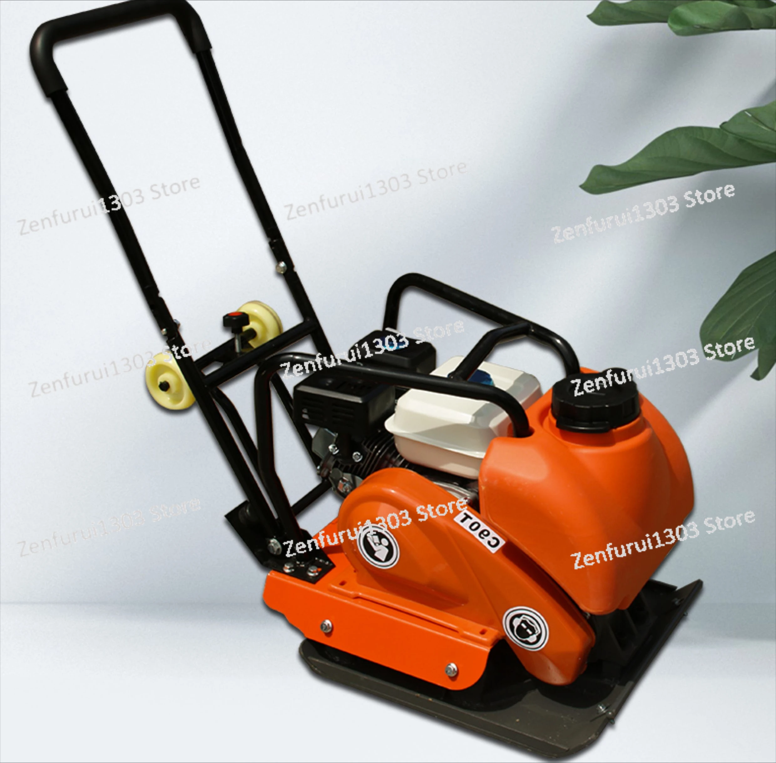 Gasoline Flat Tamping Vibration Compactor Asphalt Flat Electric Two-Way Small Impact Road Compaction