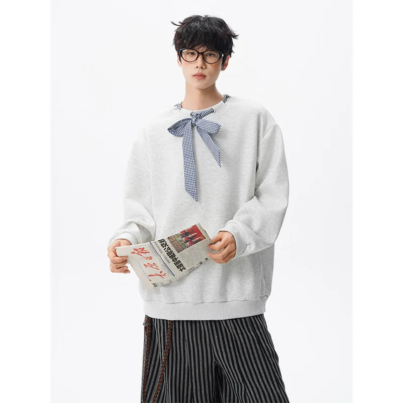 

Толстовка с капюшоном, мужская однотонная толстовка с круглым вырезом, пуловер с длинными рукавами, мягкая удобная толстовка с круглым вырезом для осени, повседневная одежда