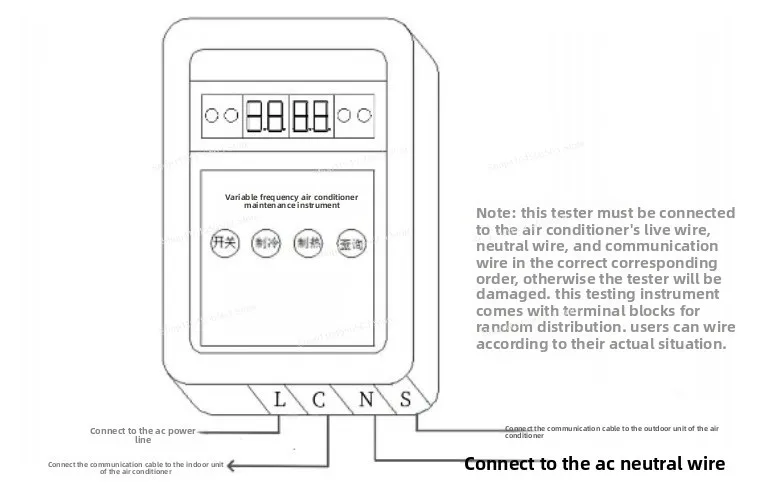 Frequency conversion air conditioner fault detection tool, electronic expansion valve driver repair