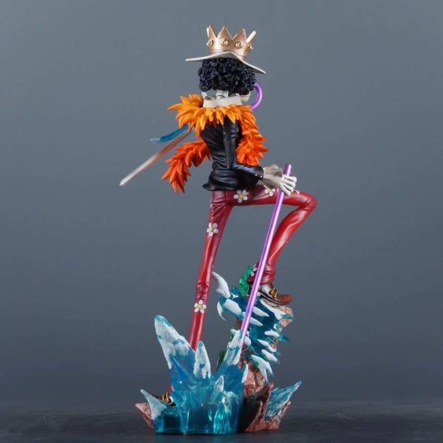 33cm/12.99inch One Piece Figure BROOK Action Figures Anime Pvc Burukku Statue Desktop Ornamen Collection Model Toys for Gifts - view 5