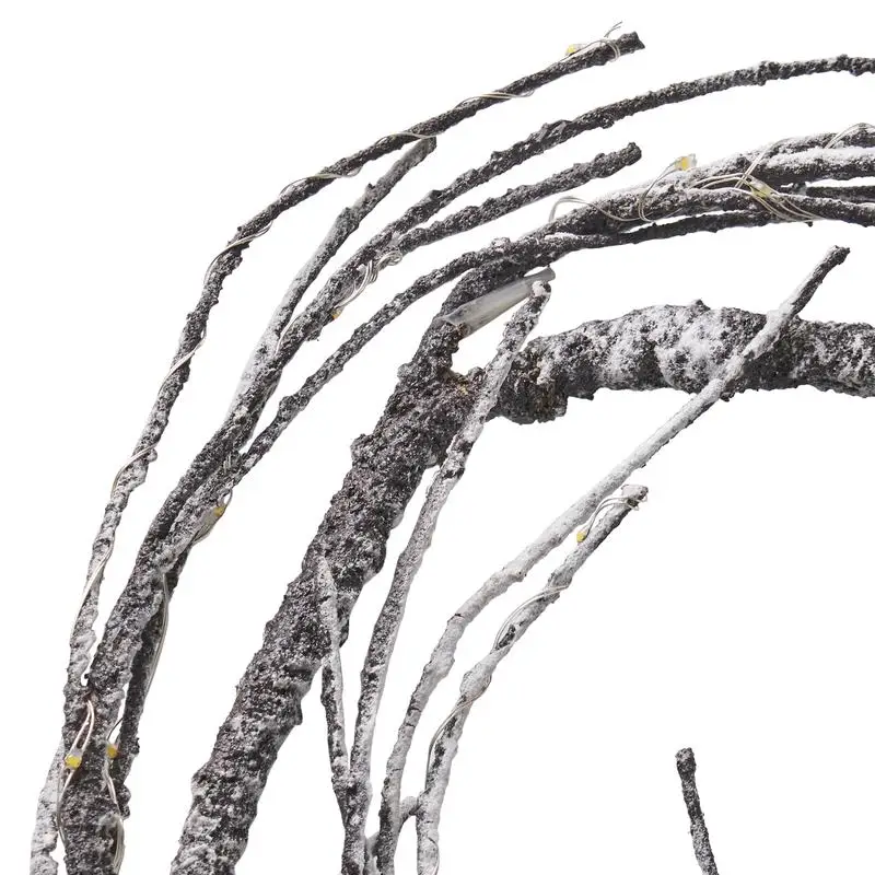 إكليل ورقي بطول 18 قدمًا مع أضواء LED للحفلات والاحتفالات وديكور المنزل وديكورات الزفاف والمزيد