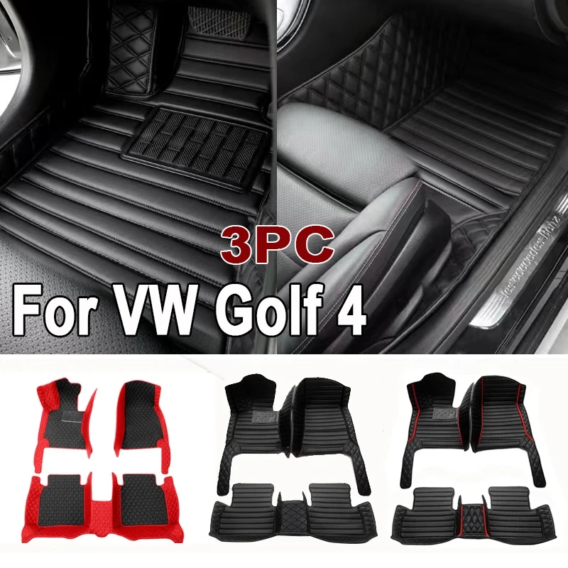 

Автомобильные коврики на заказ, автомобильные коврики для VW Golf 4 1999 2000 2001 2002 2003, автомобильные роскошные кожаные коврики с полным покрытием для мужчин и женщин