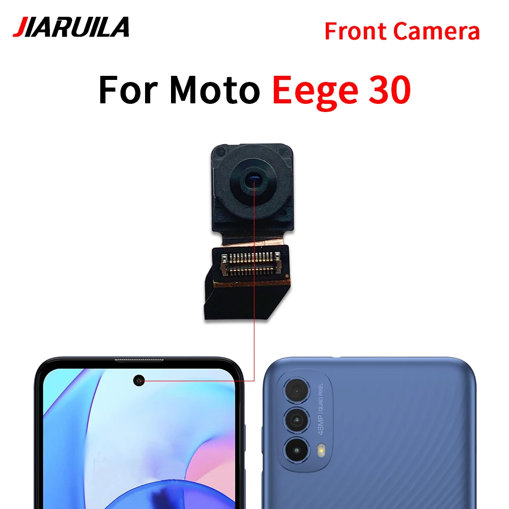 Front Rear Back Camera For Moto Edge 20 Pro 30 20 Lite E13 E22 E32 Main Facing Frontal Camera Module Flex Replacement Parts