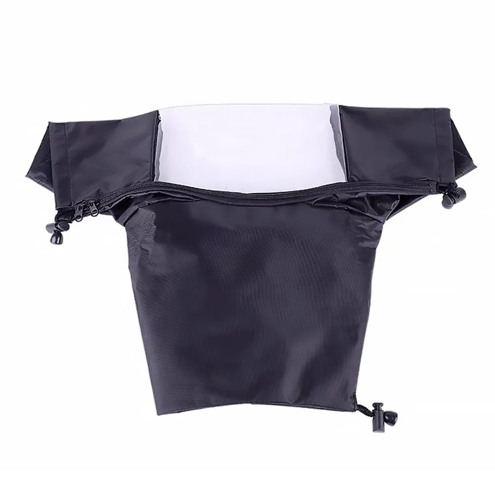 

1pc Professional Rain Cover Zipper Bottom Waterproof Dust- Camera Sleeve Transparent Window Tripod Compatible
