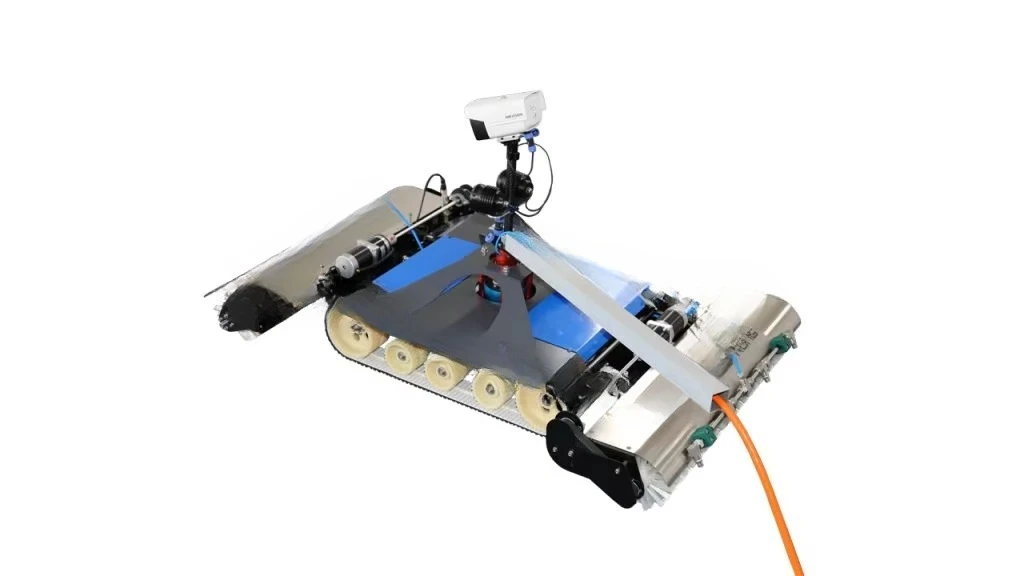 Robot de cepillo de limpieza de módulo de panel solar fotovoltaico automático