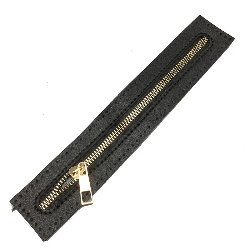 23.5cm Practical Replaceable Zipper DIY Sewing Leather Zipper Useful For Crochet Bag Handbag Hardware Solid Color Stitch Zipper