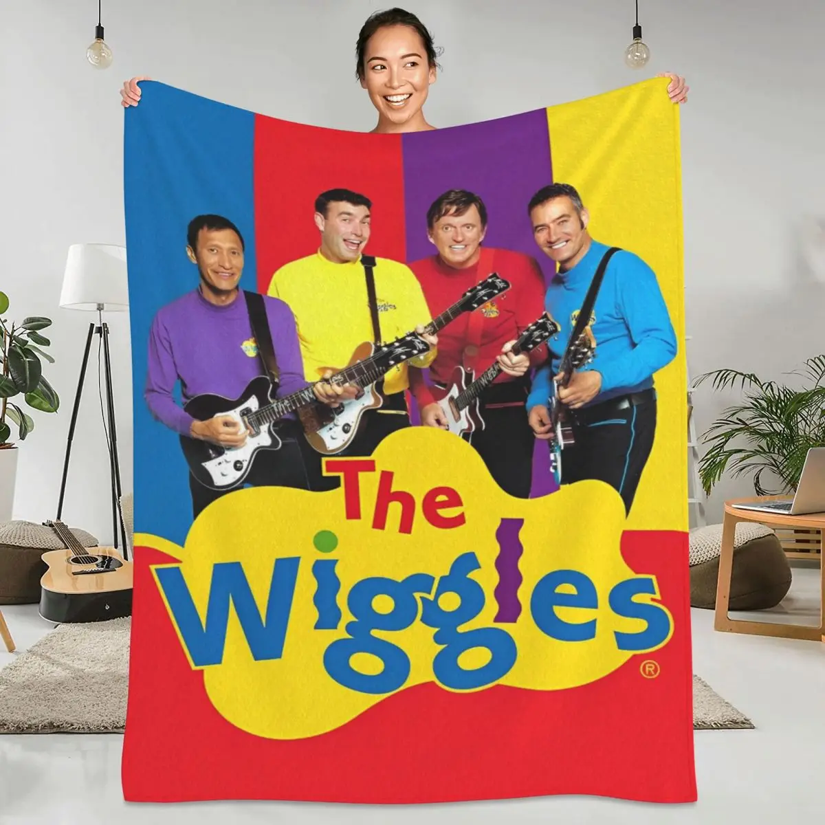 The Wiggles Blanket Australian Children's Music Group Warm Street Trend Plush Bedding Throws For Bed Flannel Bedspread Bed Cover