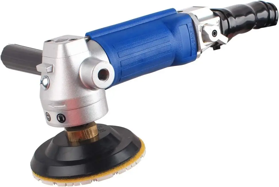 Raizi Granite Air Wet Polisher With Back-Up Pad Enhanced Edition (Rear Exhaust Polisher)