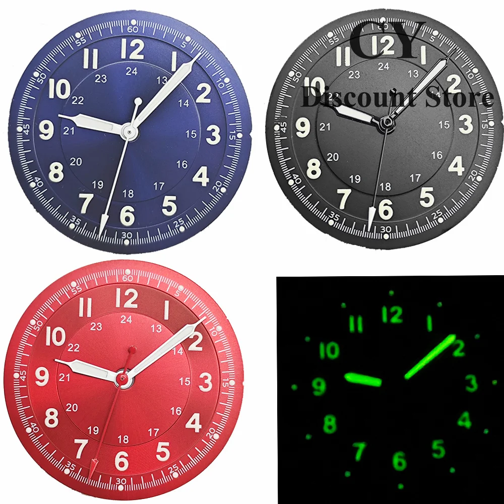 

Циферблат часов RICHUS 29 мм, 8,5x12,5x13 мм, зеленые светящиеся стрелки, подходят для механизмов NH35, NH36, ETA2824, Miyota82-DG, аксессуары для часов.