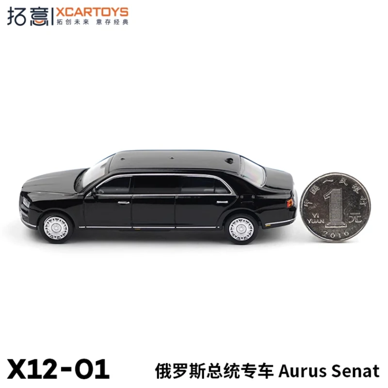 XCARTOYS Schaal 1:64 Aurus Senat-Rusland Presidentiële Staat Auto Legering Model Ornament Speelgoed Cadeau