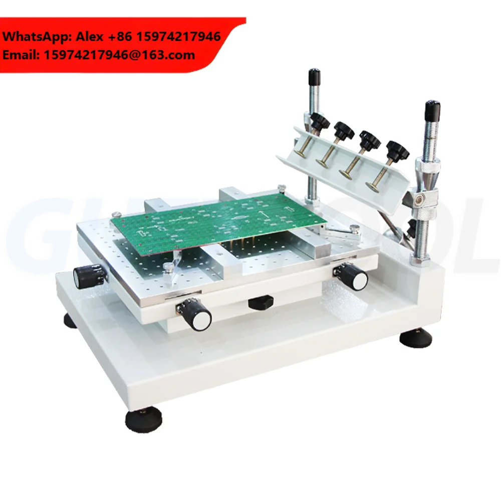 High Precision Exuan ZB3040H Silk Flat Screen Printing Machine With Adjustable Angle 300x400mm Workbench 0.01mm Accuracy