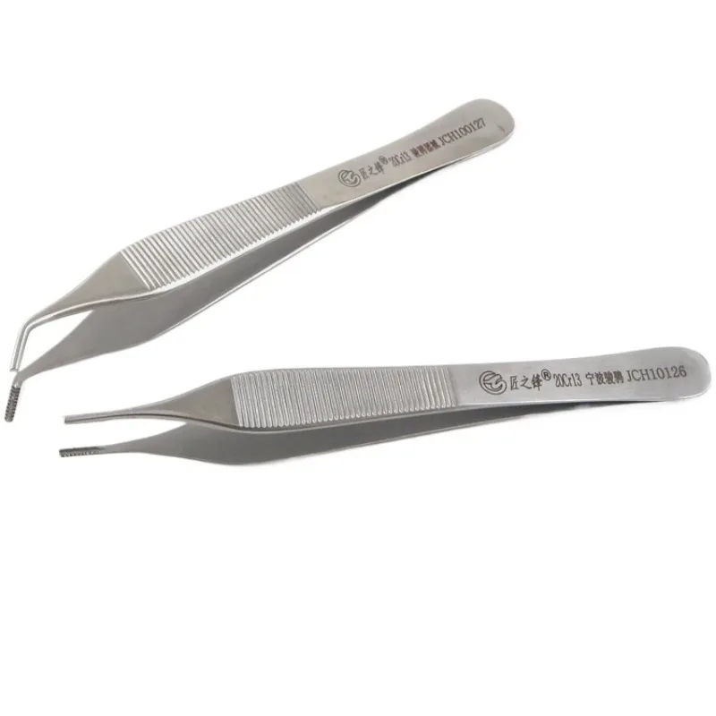 Premium Stainless Steel Dressing & Tissue Forceps for Nose Surgical Use Micro Adson Toothed Tissue Forceps