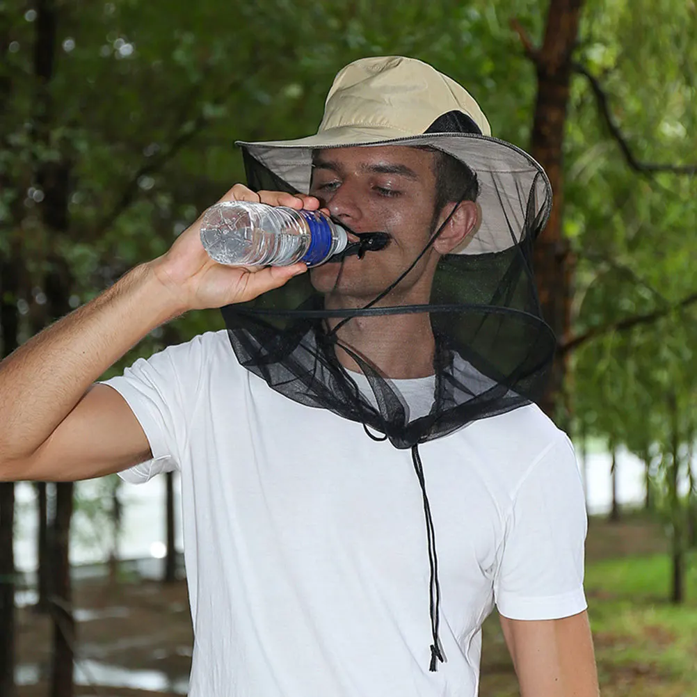 

Fishing Mosquito Hat Multi function Head Net Wear resistant Folding Sun Protection Reusable Breathable Beekeeper