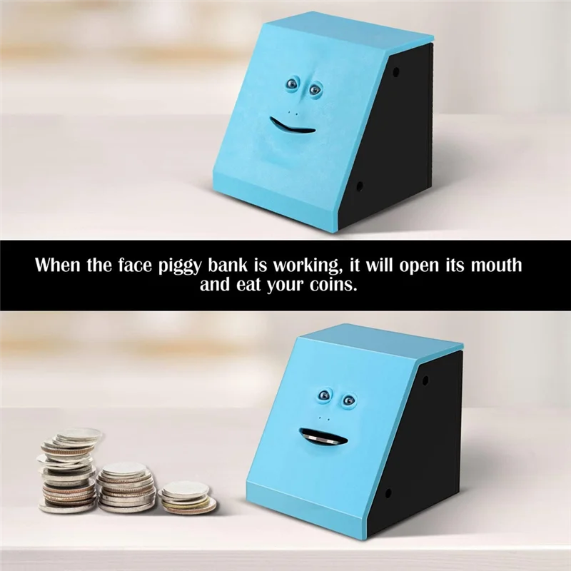 배터리 작동 참신 원숭이 돈 저장 상자 3 년 이상 어린이를위한 돼지 저금통 소년 소녀 성인 생일 선물-AAAE