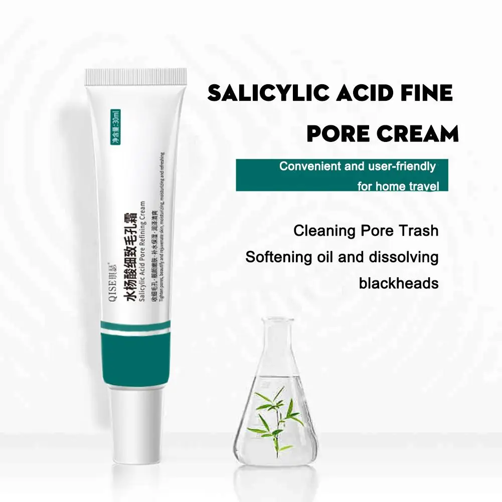 30ml Salicylic Acid Pore Shrinking Cream Repairing Face Serum Moisturizing Oil Control Skin Care Korean Cosmetic