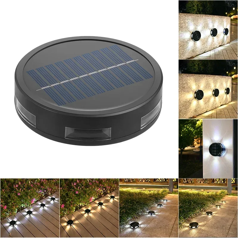 

6LEDs Solar Light Outdoor Waterproof Led Lights Garden Decorations Solar Lamp for Pathway Yard Walkway Underground Light