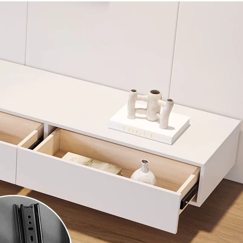 Wall Mount Console Cabinet Universal Shelf Pedestal Tv Stands Accessories Lowboard Mueble Salon Blanco Home Furniture