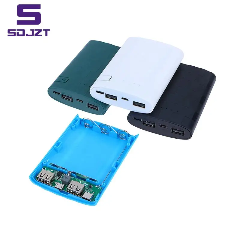 3.7V 3 Slots 18650 Battery Box Case DIY Power Bank Charger Shell Charging Case Mini Solderless Power Supply Housing 95x69x22MM