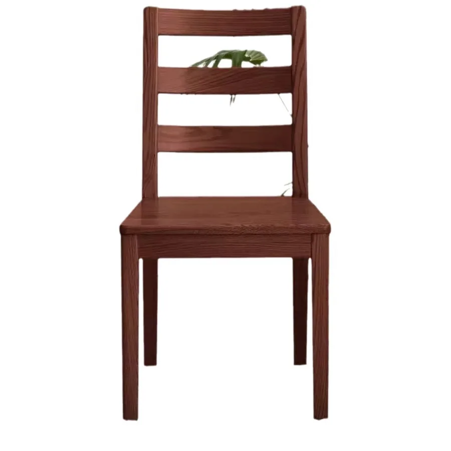 

Nordic solid wood dining chair, household, dining table chair, oak, backrest