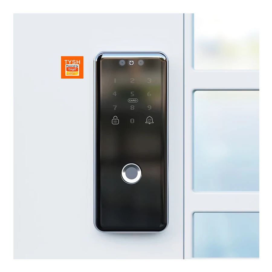 

STLF Smart Home Wifi Door Lock 3d Face Recognition Fingerprint Aluminum Card Unlock 2500mah Battery Tuya App