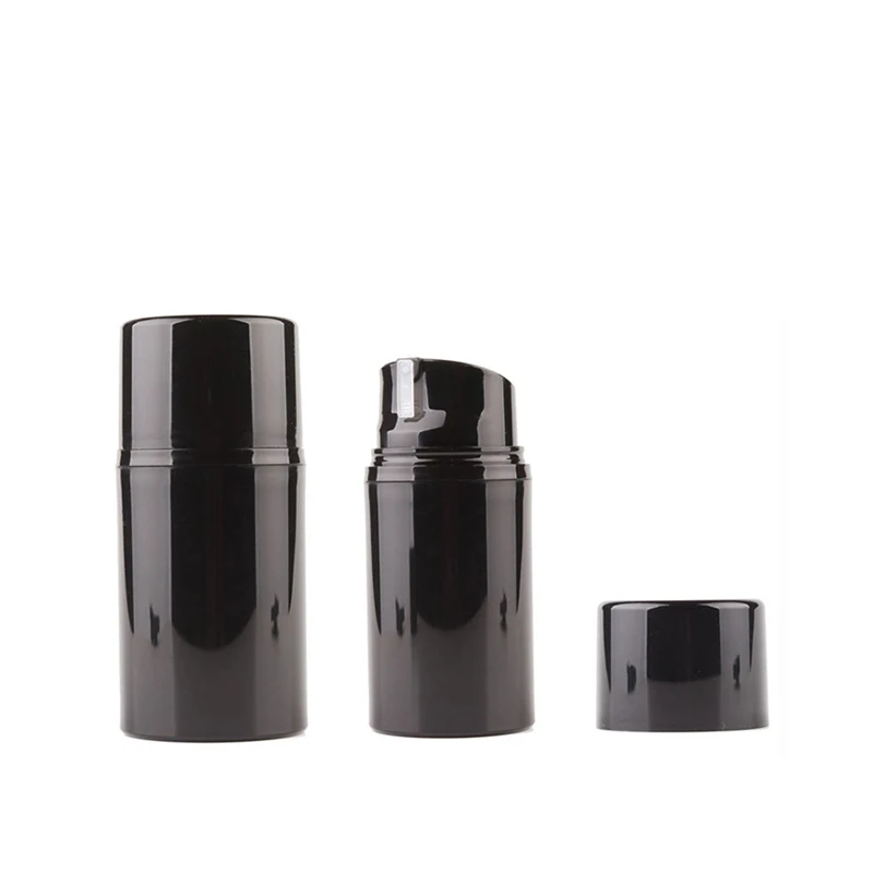 

12pcs 30ml 50ml 80ml 100ml 120ml 150ml Empty Airless Lotion Cream Pump PP Bottles Black Skin Care Personal Care Travel Container