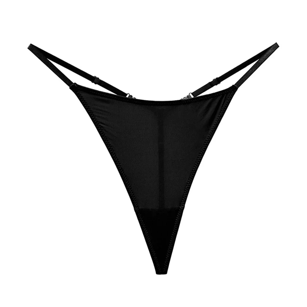 Sexy Women Thongs Seamless G-String High Cut Bikini Panties T-back Low Rise Lingerie Silky Super Mini Underwear Erotic Knickers