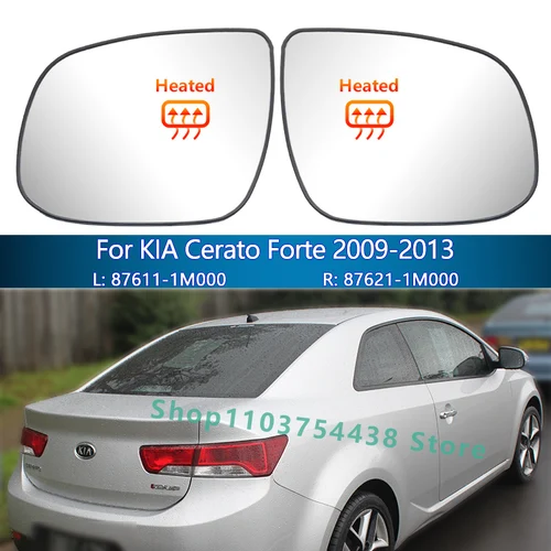 Imagen 1 del producto Espejo retrovisor de coche 2009 2010 2011 2012 2013 para KIA Cerato Spectra Ceed Forte K3 con calefacción/87611/21-1M000/piezas de espejo de ala
