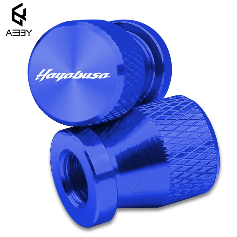 2 قطعة دراجة نارية سبائك الألومنيوم الإطارات عجلة أجزاء صمام الجذعية قبعات غطاء لسوزوكي GSX1300R GSX 1300R هايابوسا اكسسوارات خاصة #6