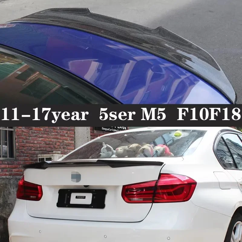 

For BMW 5 Series M5 F10 F18 530i 520i 525 Dry Carbon Fiber Spoiler Shunt Rear Tail fins Duckbill Car Wing Retrofit the rear wing