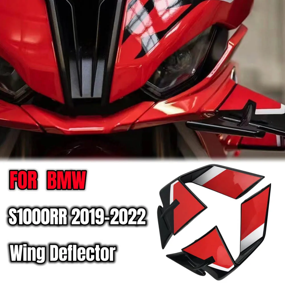 S1000 RR 2023 Winglet Kit Spoilers For BMW S1000RR M1000RR 2019 2020 2021 2022 2023 Fairing Wing Front Spoiler ABS Plastic