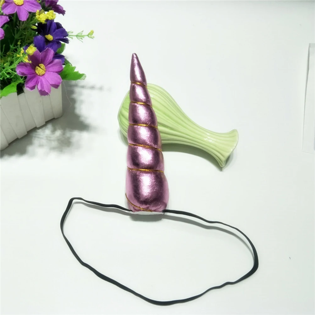 

10pcs Unicorn Headb Hair Accessories Lightweight Halloween Costume Spiral Horn for Babies Everyday Wear Play Props
