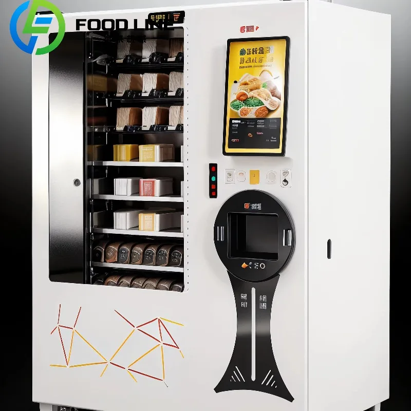 Customized Business Hot Food Automat Fully Automatic Commercial Hot Meal Vending Machine With Multi Cuisine Menu Options
