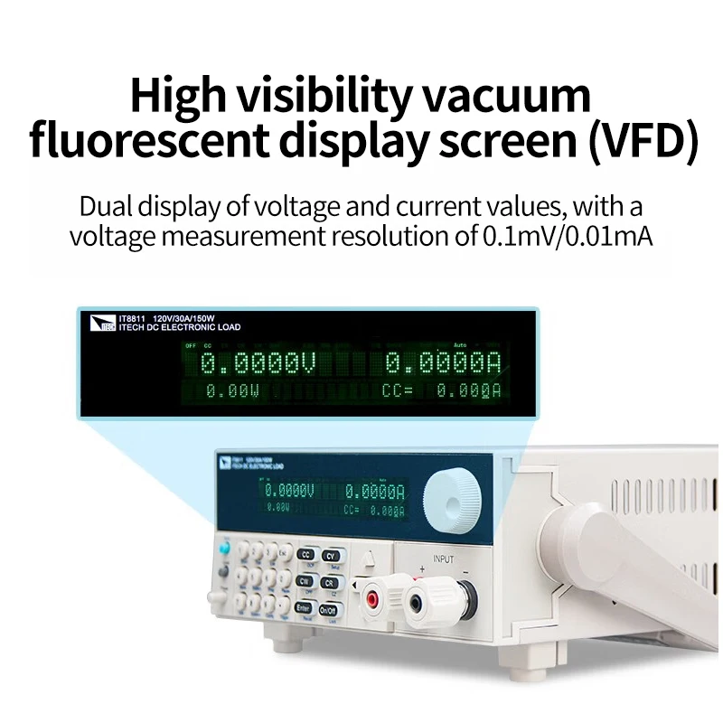 120V, 30A DC electronic load high-speed and high-precision programmable control high-power load instrument IT8811