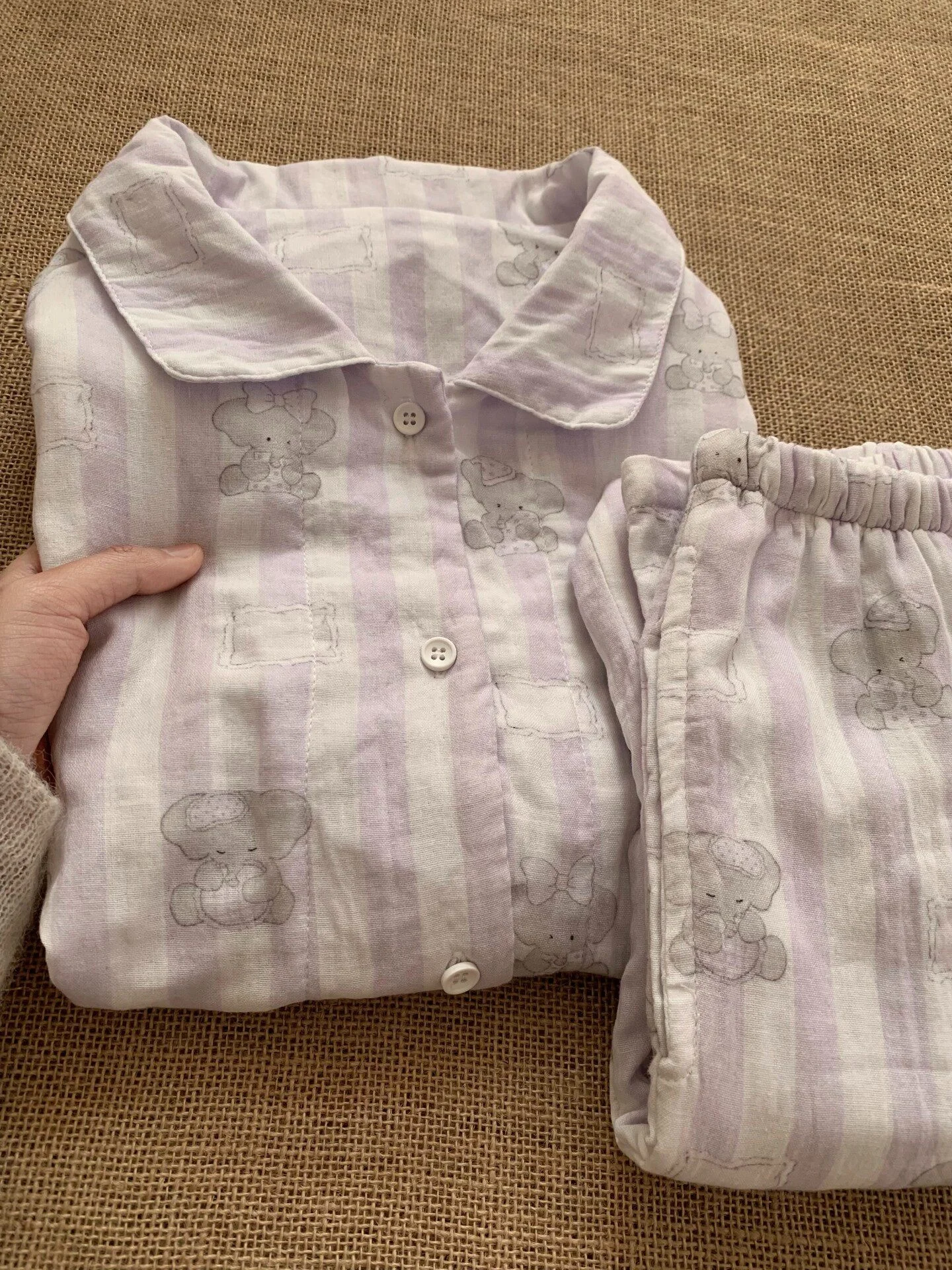 

Cute Cartoon Print Sleepwear Set Women's Summer New Loose Fit Short Sleeve Short Pants Home Clothes Can Be Worn outside