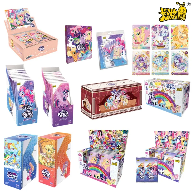 

Коллекция карт KAYOU My Little Pony — милые забавные вечерние игрушки для дружбы, вечный пакет, коллекционные карточные игрушки на тему принцессы для подарков