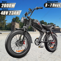 Emoko-C93 Electric Bicycle 2000W Dual Motor 48V20AH Battery Electric Bike 20*4.0-inch Fat Tires Hydraulic  Brake Off-Road E-Bike