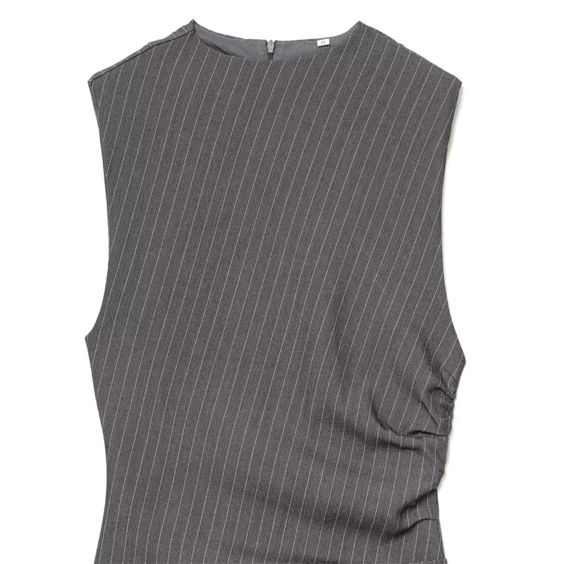 Vestido curto feminino sexy com ombro acolchoado, estilo minimalista moderno com ombro acolchoado para mulheres mais jovens