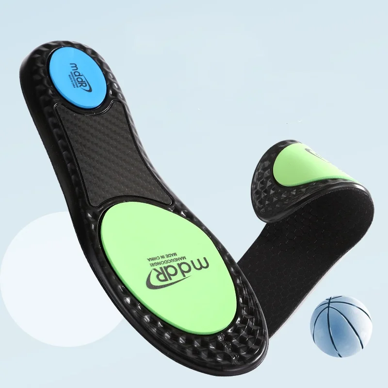 Sports Insoles Shock Sweat Absorbing Odor Proof Breathable Arch Support Orthopedics Anti-slip Insoles For Men Women