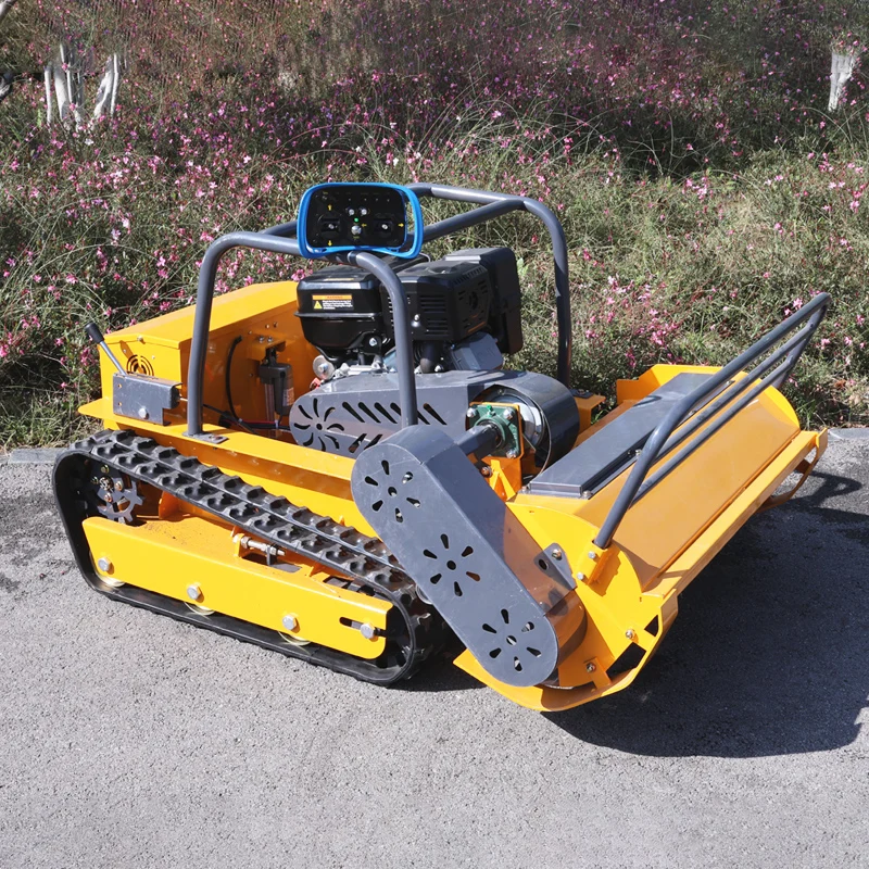 

Customized remote-controlled lawn mower, intelligent tracked lawn mower, CE EPA certified weed control machine