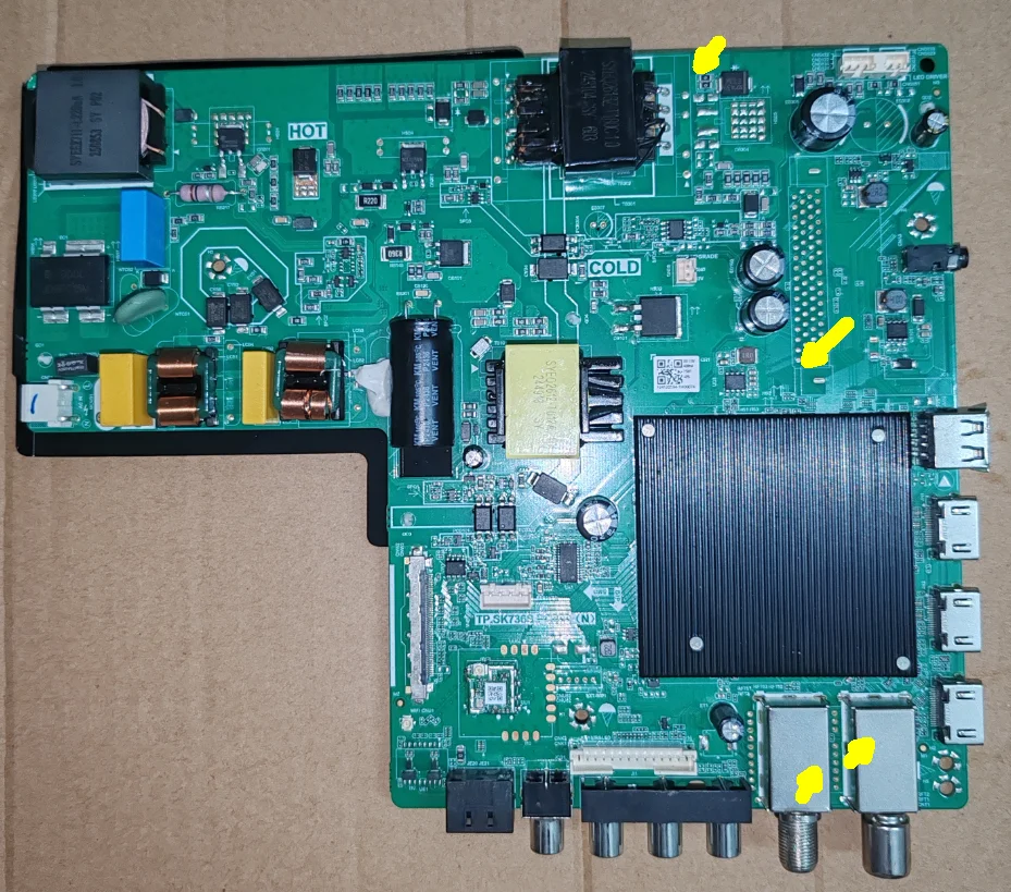 TP.SK736S.PC822  4K Smart WiFi Network TV Motherboard for  100--180V  720MA  108W