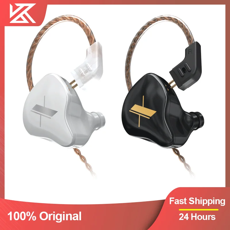 KZ EDX Earphone 1DD Hybrid HIFI Bass Earbuds In Ear Monitor Wired Headphones Sport Noise Cancelling Headset With Microphone