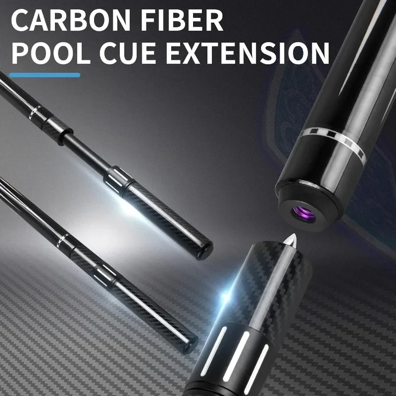 Stick with Telescopic Fiber Extension Cue,58 Inch Professional Pool Cue Stick Set with Black Pool Cue Case & Billiards