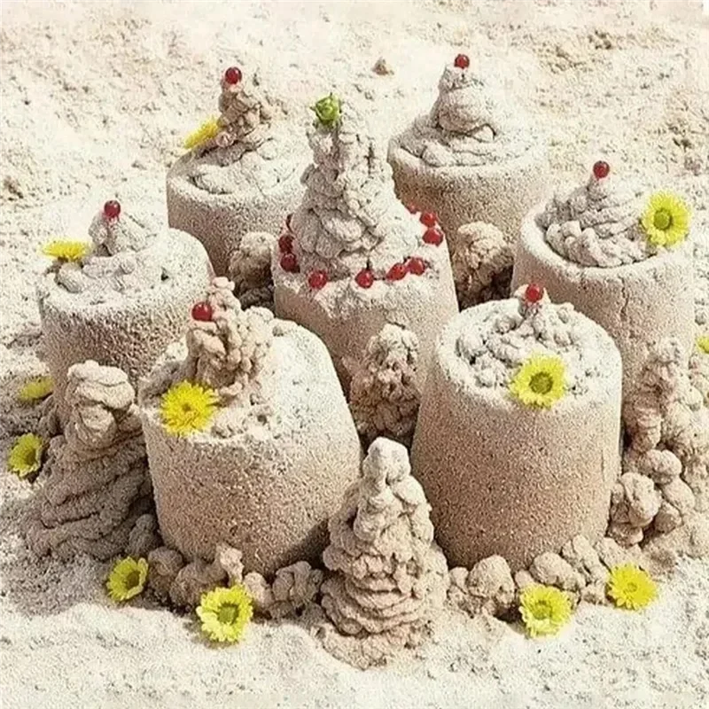 A19Q-Beach Kinderen Zandoverloop Trechter Speelgoed Buiten Zandwater Gemengd Speelgoed Strandspeelgoed