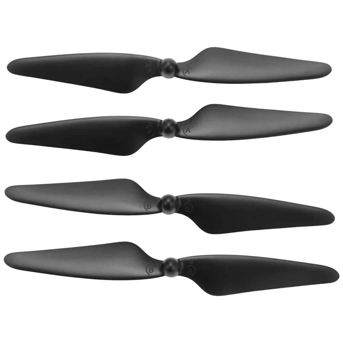 4Pcs For H501S X4 RC Quadcopter Propellers Blades 2CW/2CCW, Black